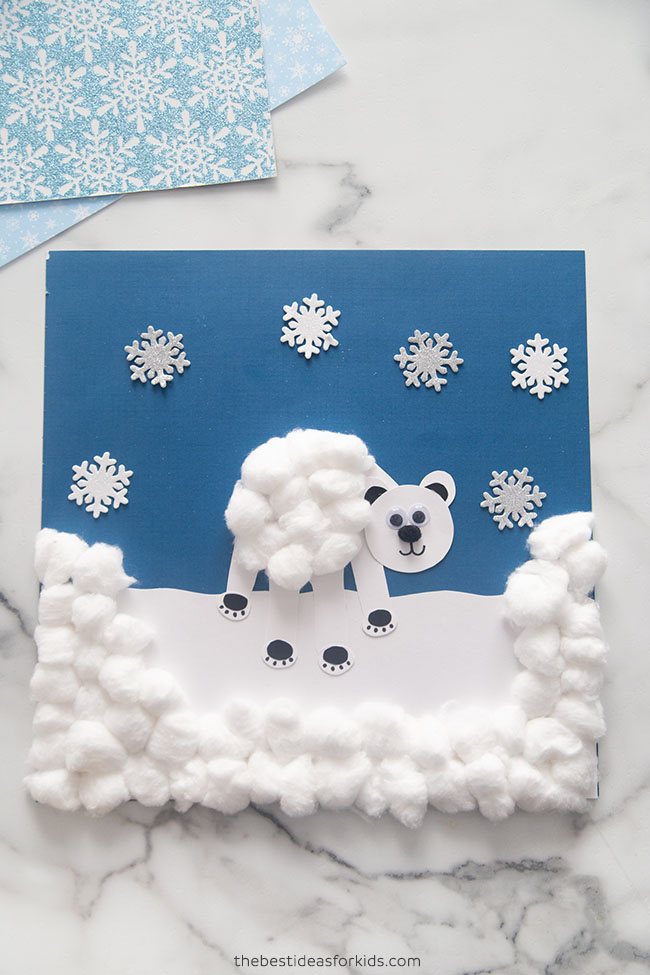 Valentine's Day Heart Cards - Valentine Bear and Polar Bear Craft