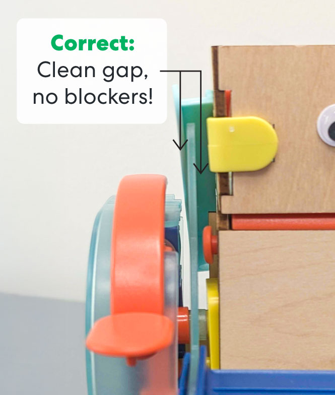 Correct view with no blockers