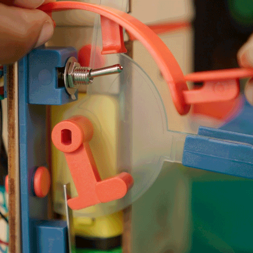 Kicker hitting the switches