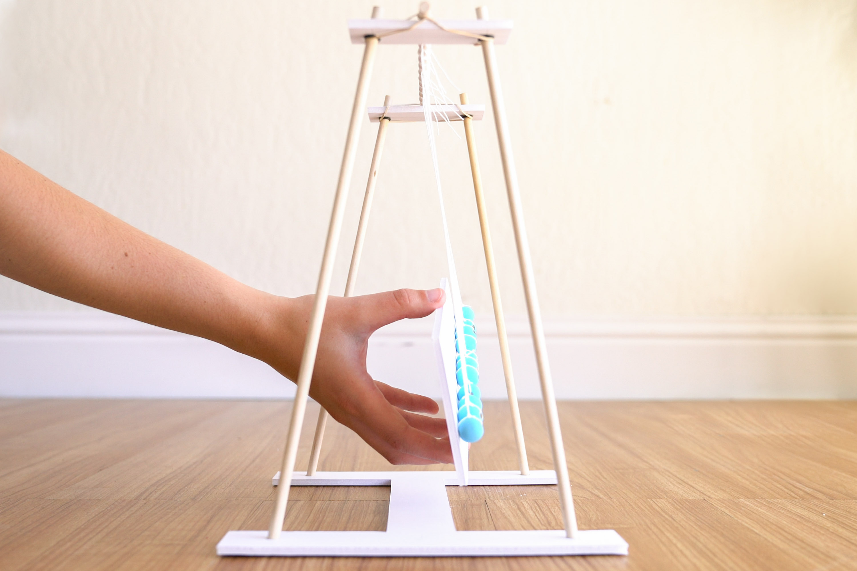 thumbnail image 2 of Mwater Pendulum Wave,Mach Wave:Desktop Decoration For Home, Office, Etc (White 2 of 12