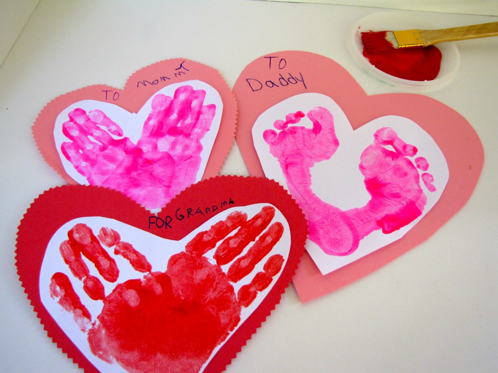 handprint heart craft