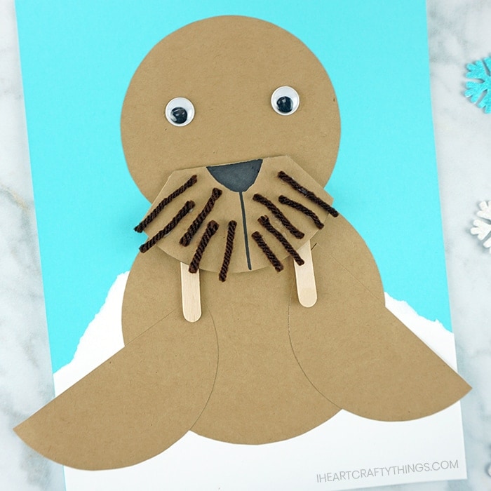 Arctic Animal Crafts for Toddlers - Frosting and Glue- Easy crafts, games,  recipes, and fun