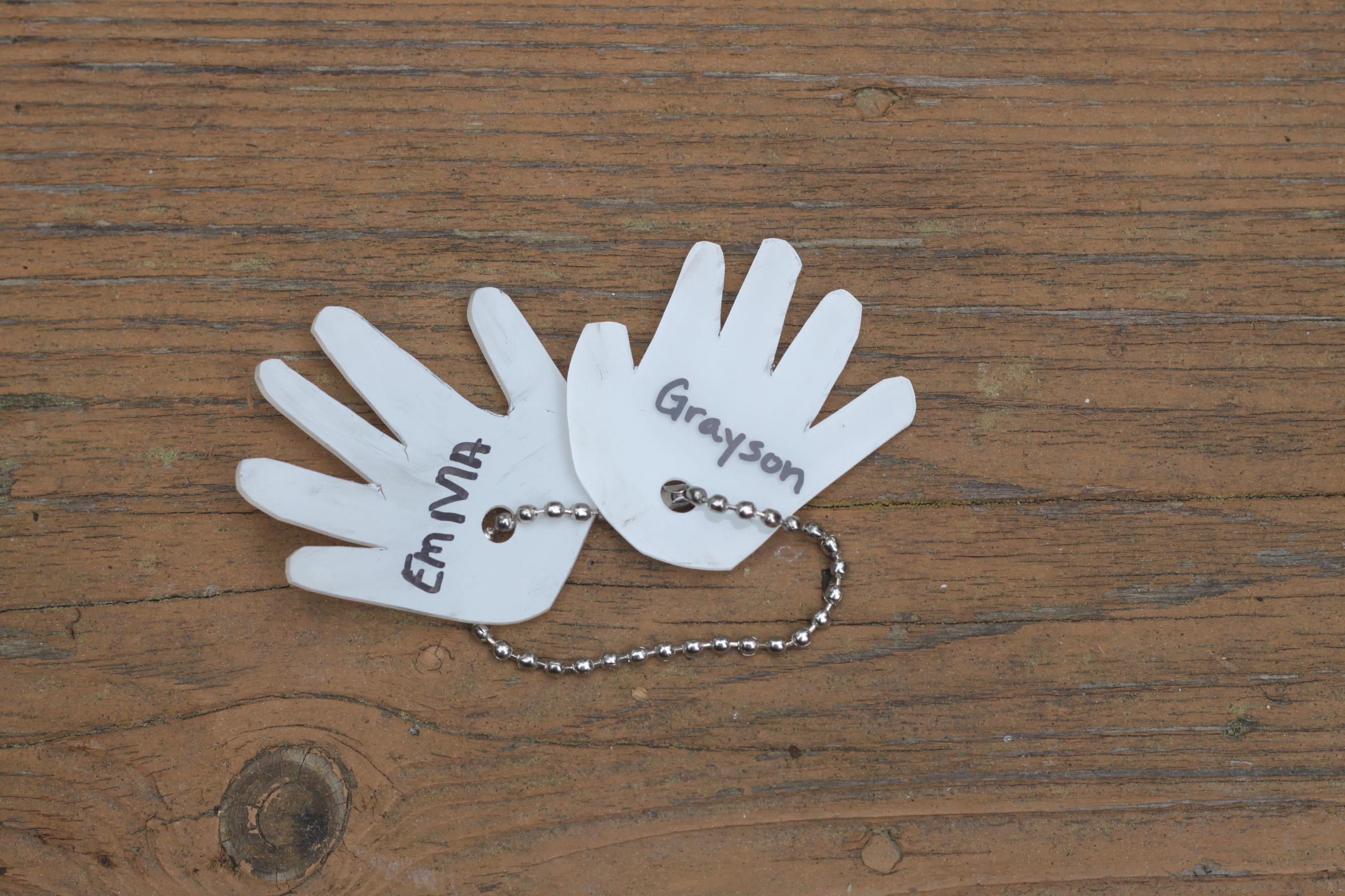 Shrinky Dink Handprint Keychains-Little Sprouts Learning