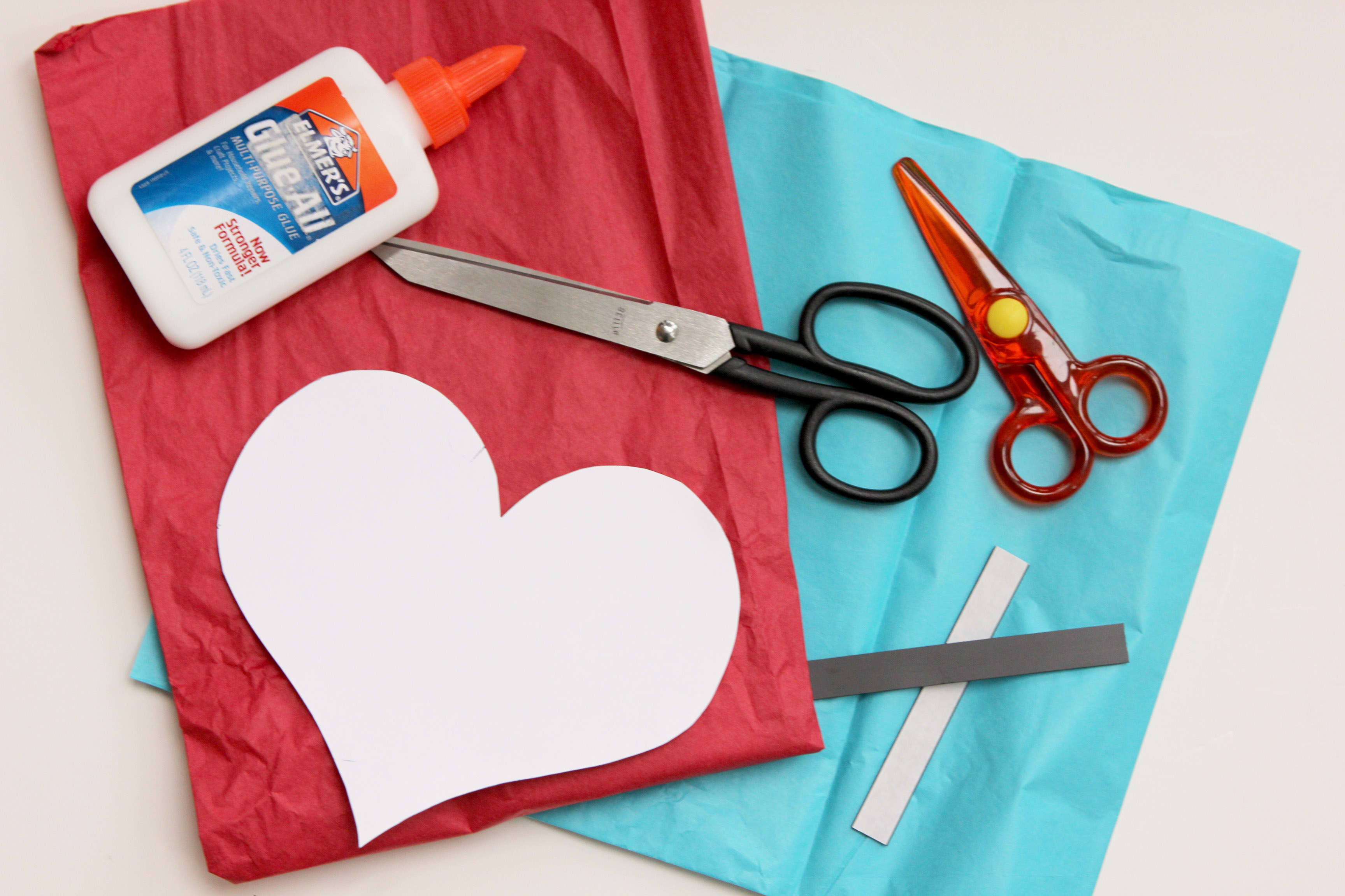 Tissue Paper Heart — The Crafty Mommy