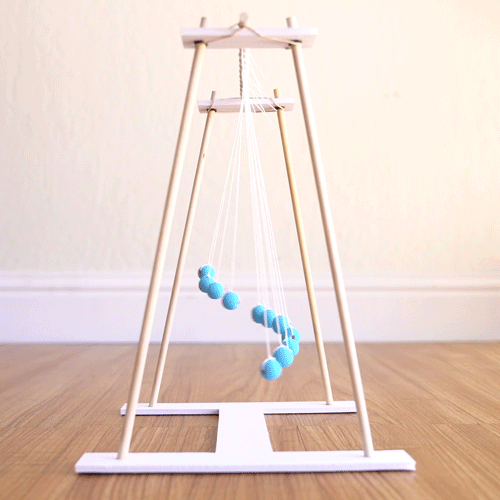 2 Mini Popsicle sticks Playground Toys : DIY Swing and Cradle